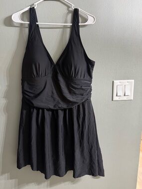 Black Women’s Swim Sarong Skirt Swimdress